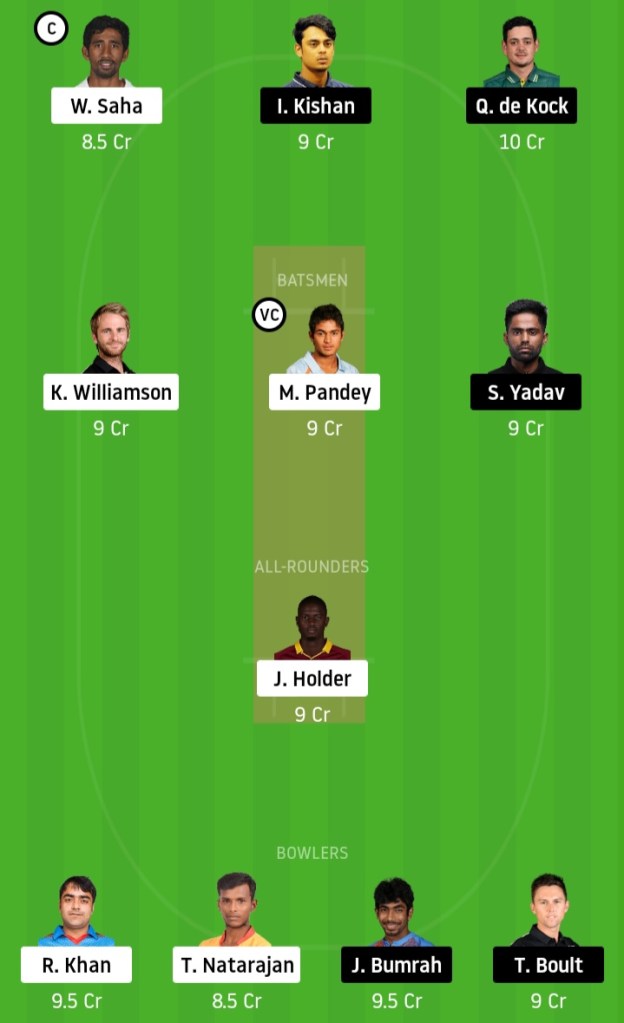  SRH vs MI Dream11 Match Prediction Crickinfo