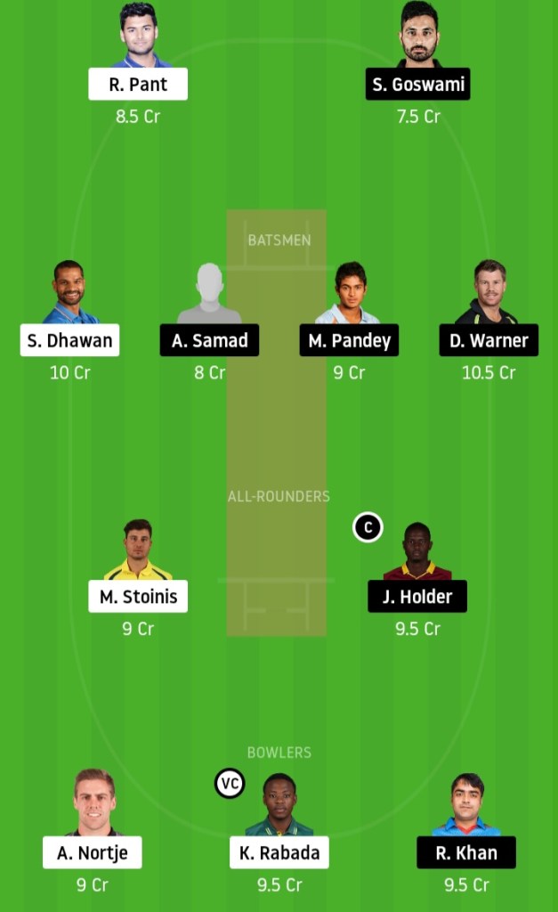 SRH vs KKR Dream11 Match Prediction  Crickinfo