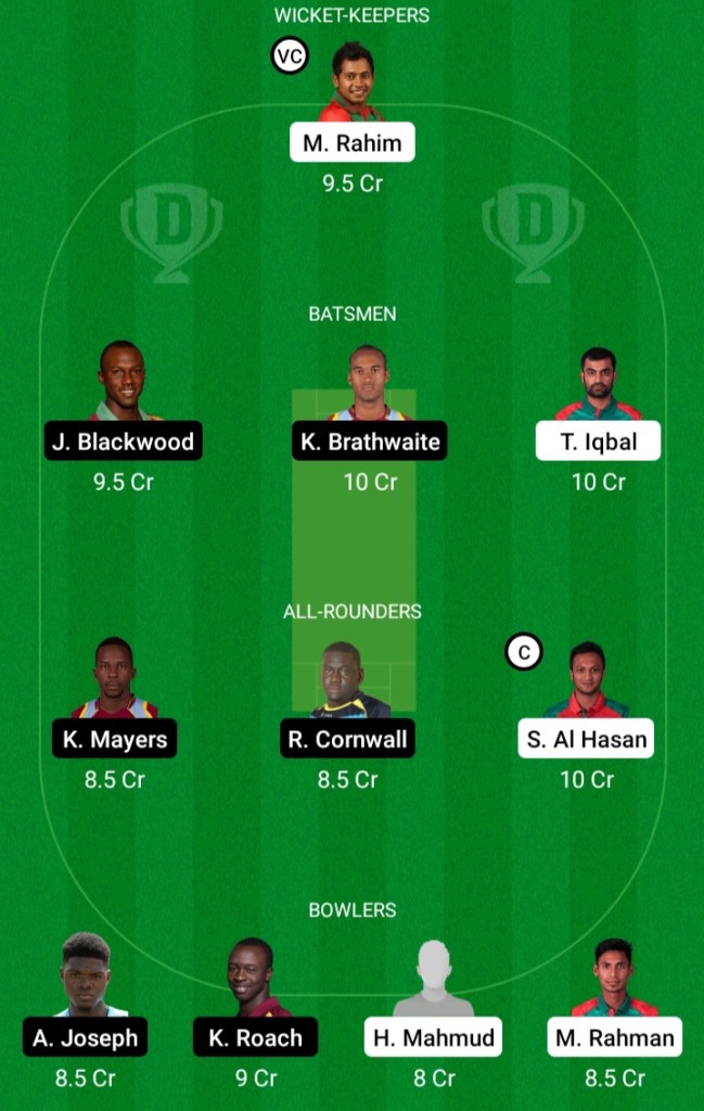 Today Team Prediction, Playing11,Key PlayersBAN vs WI Dream11 Prediction | WI vs BAN Dream11 Prediction | Bangladesh vs West Indies Test 2021 | 1st Match | Dream Team | Today Match Prediction | Live Score | Live Streaming | Playing11 | Team Squad | Team Suggestion | Fantasy Tips | News |

