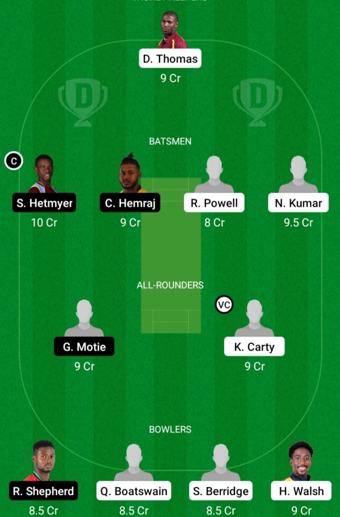 GUY vs BAR Dream11 Prediction | BAR vs GUY Dream11 Prediction | West Indies ODD 2021 | 2nd Match | Dream Team | Today Match Prediction | Dream11 Team Suggestion | Live Score | Live Streaming | Key Players | Playing11 | Fantasy Tips | News |